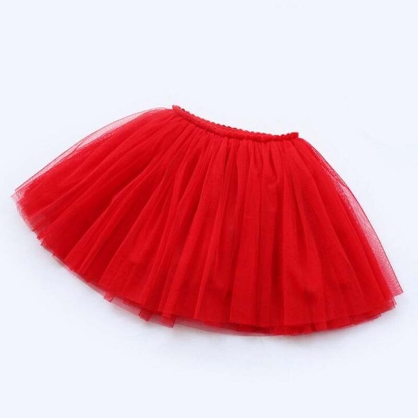 Dievčenské sukne L1010 červená 4