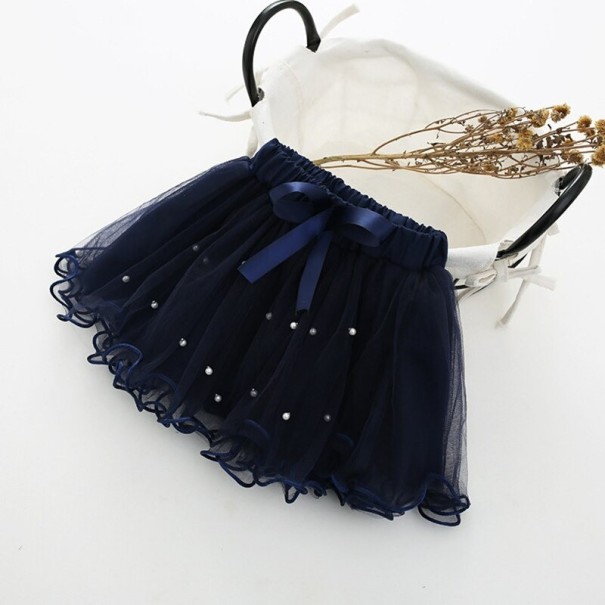 Dievčenské sukne L1027 tmavo modrá 4