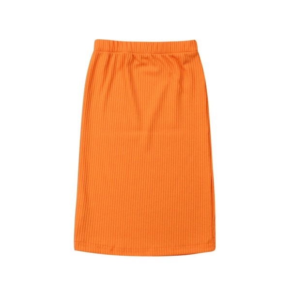 Dievčenské sukne L1035 oranžová 4