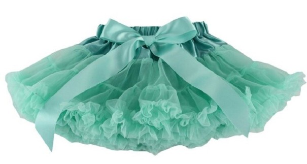 Dievčenské sukne s mašľou L1014 svetlo zelená 3