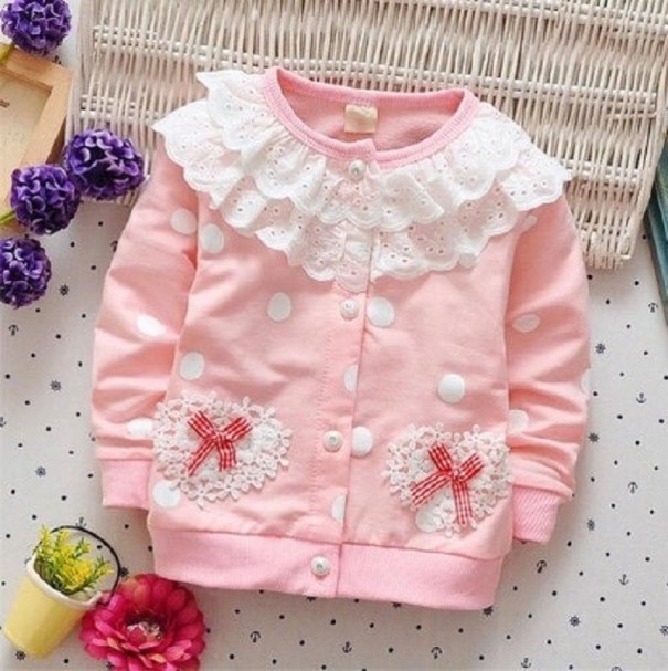 Dievčenské sveter L1959 ružová 9-12 mesiacov