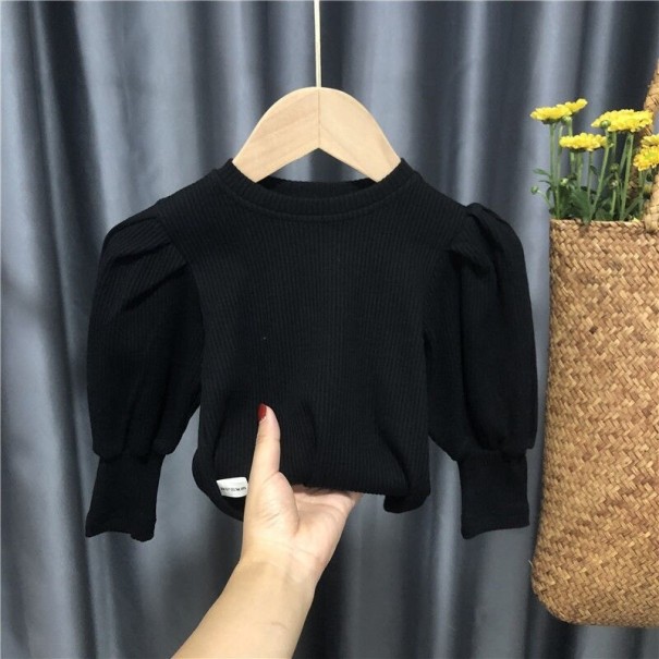 Dievčenské sveter L655 čierna 5