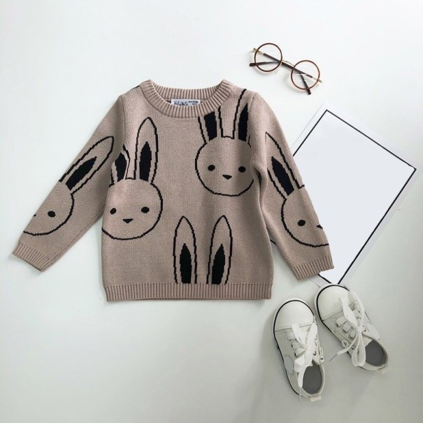 Dievčenské sveter s králikmi L599 5 B