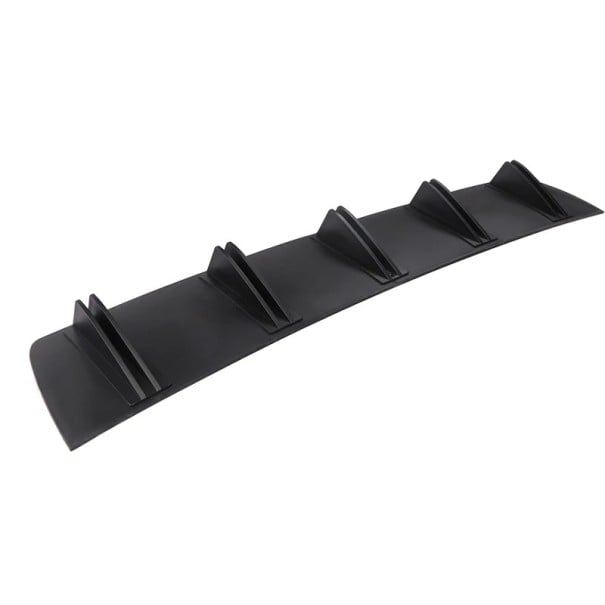 Diffuseur universel de pare-chocs arrière double aileron 81,5 x 16,5 x 5,5 cm ABS noir barre de protection pour modifier l'apparence de la voiture 1