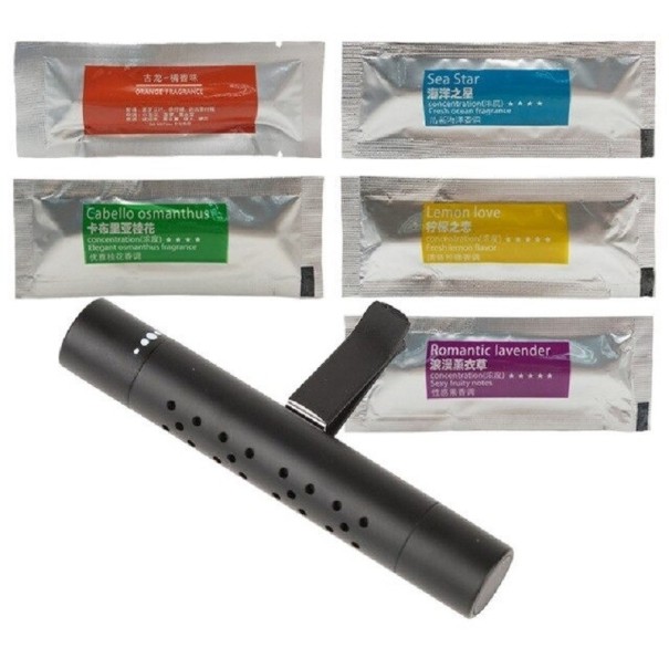 Difusor de carro e 5 pcs de varas aromáticas 1