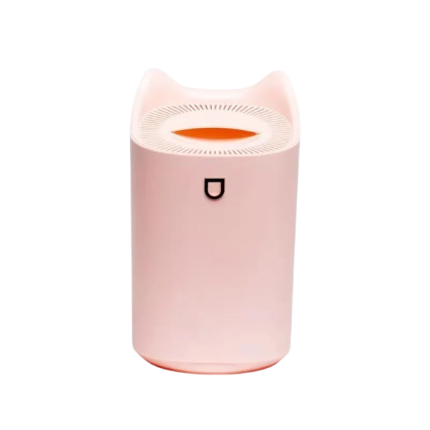 Difusor y humidificador de aroma dual de 3000 ml con alimentación USB 25 x 15 x 15 cm Humidificación ultrasónica de ambientador de alta capacidad rosa