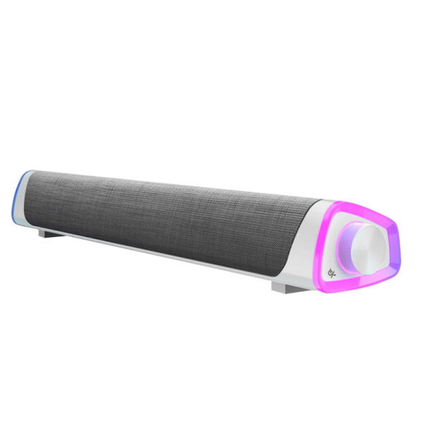 Difuzor Bluetooth 4D cu subwoofer pentru laptop și PC Sunet stereo AUX USB 3W alb