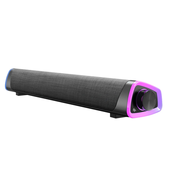 Difuzor Bluetooth 4D pentru computer cu subwoofer pentru laptop și PC, sunet stereo, AUX USB 3W, mod joc, muzică, conexiune 3,5 mm, impermeabilă negru