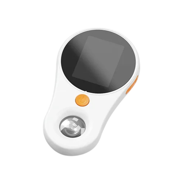 Digitaalinen suurennuslasi, jossa 8 LED-valoa, 500-kertainen suurennus, 2 tuuman IPS-näyttö, 11,6 x 6,6 cm, USB-C, 600 mAh, valokuvaus- ja videotallennus, tarkastussuurennuslasi valkoinen