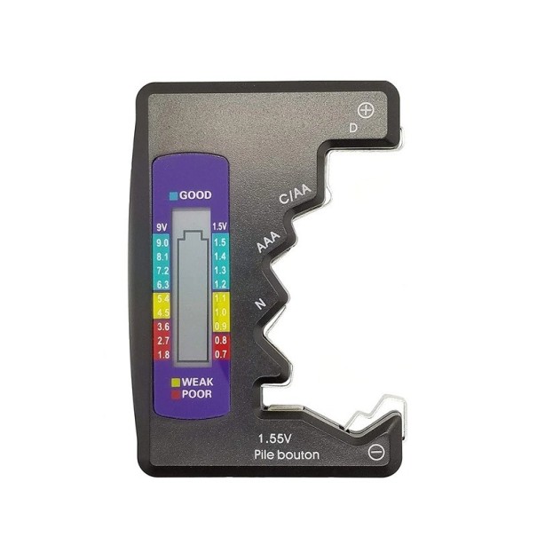 Digital batteritester sort