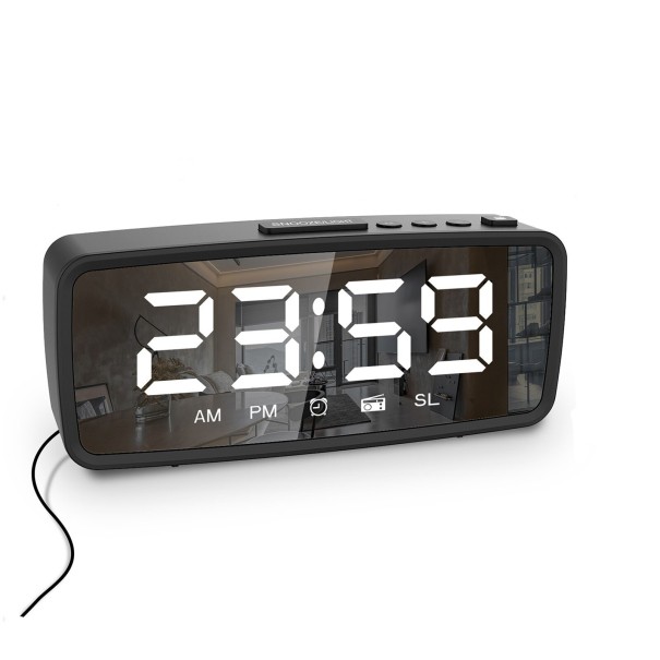 Digital Clock G1712 black