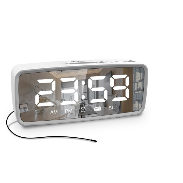 Digital Clock G1712 white