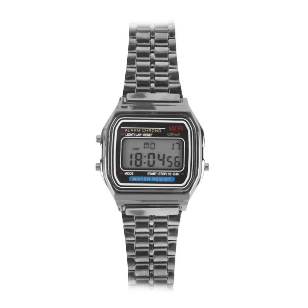 Digital klocka silver