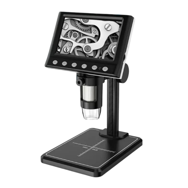 Digital Microscope 4.3" LCD Display 1200X Magnification Soldering Microscope 8 LED Lights 2000 mAh Photography and Video Recording 1