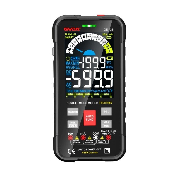 Digital multimeter svart