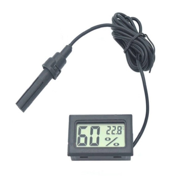 Digital termometer och hygrometer för kupan vit