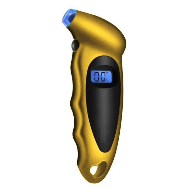 Digital Tyre Pressure Gauge with LCD gold