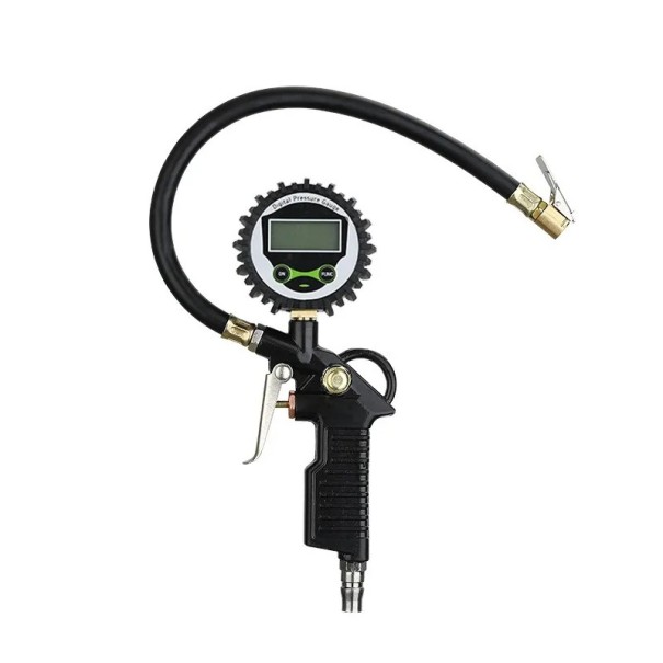 Digitale bandenspanningstester met LCD-scherm en achtergrondverlichting 200 PSI nauwkeurige drukmeter voor auto's en motoren Drukmeter 1