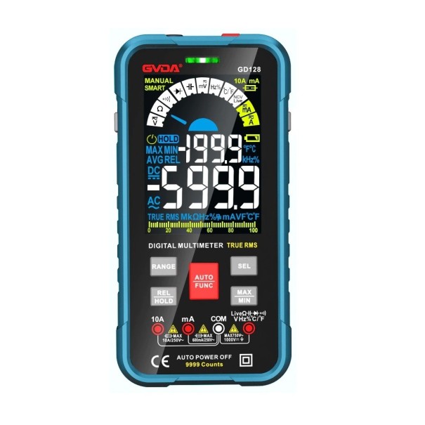 Digitale multimeter blauw