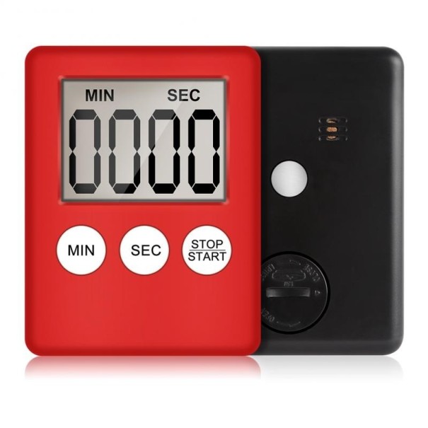 Digitaler Küchentimer rot