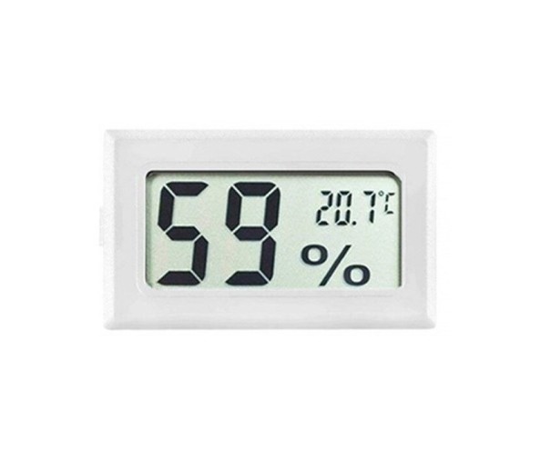 Digitális hőmérő és páratartalommérő fehér