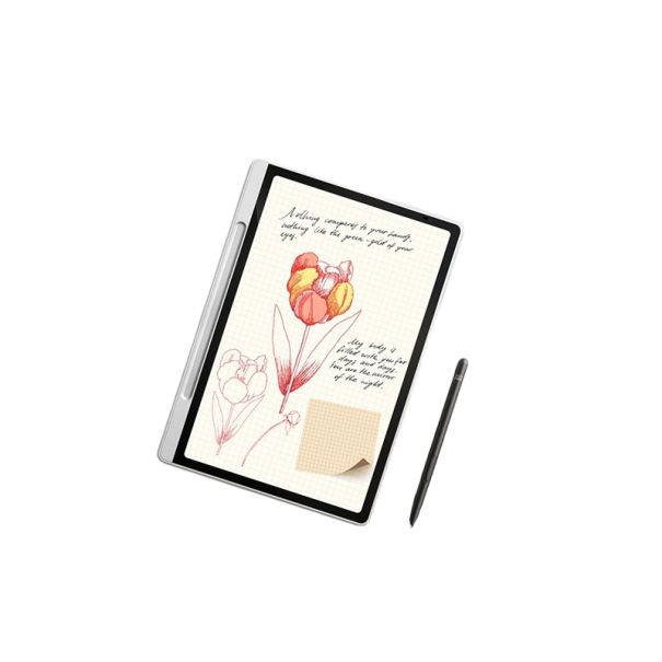 Digitální psací blok XP-PEN Magic Note Pad s perem Android 14 Displej 1920 x 1200 16384 úrovní tlaku 90 Hz Stříbrný pro psaní i kreslení 1