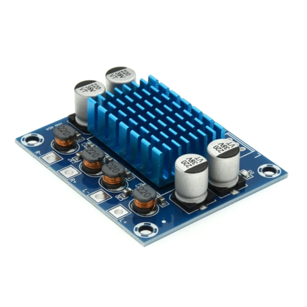 Digitálny audio zosilňovač 2x30 W Trieda D Modul s vysokým rozlíšením DC 8–26V 3A Mini stereo zosilňovač 53 x 45 x 14 mm pre DIY projekty 1