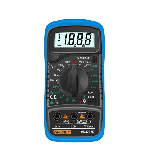 Digitalt multimeter P3246 blå