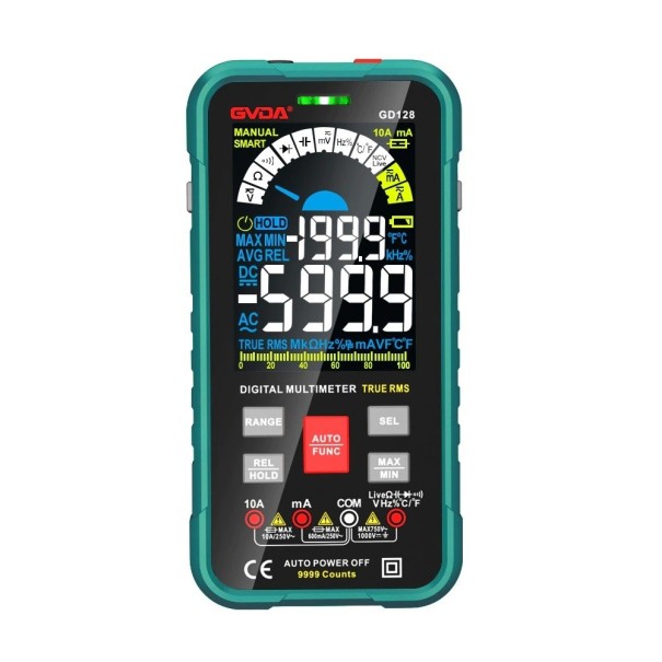 Digitalt multimeter turkis