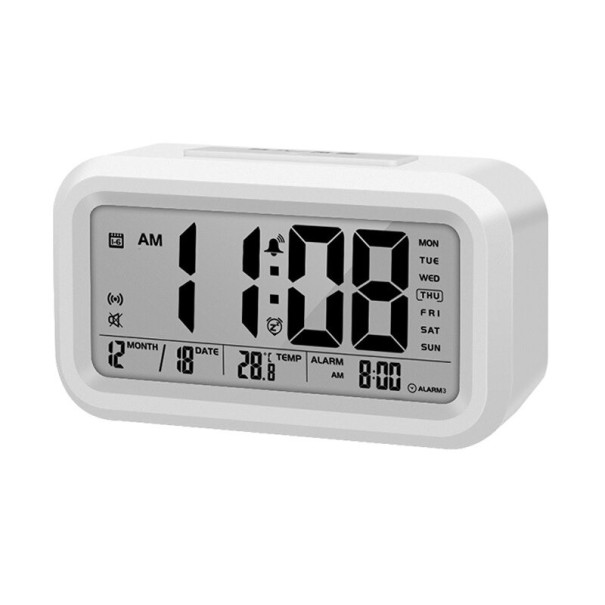 Digitalt ur G1817 hvid