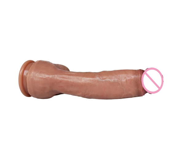 Dildo medical realist din silicon Dildo din silicon cu ventuză 14 x 3,5 cm V328 1