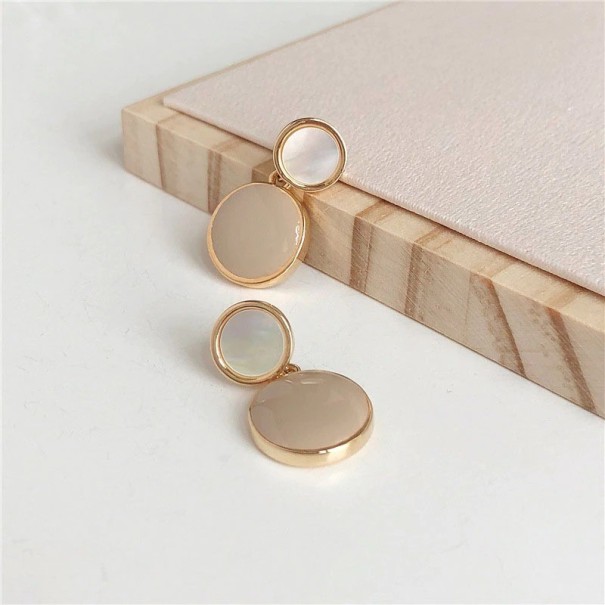 Dingelörhängen för kvinnor G239 beige