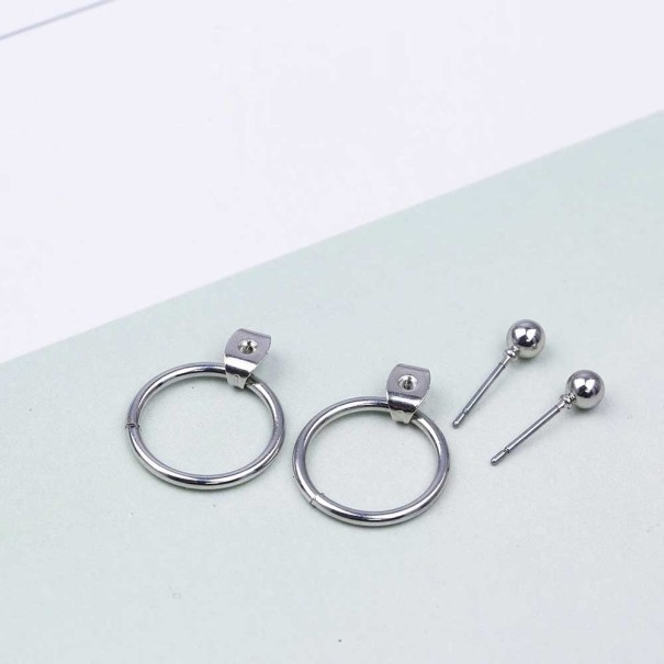 Dingelörhängen för kvinnor H746 silver