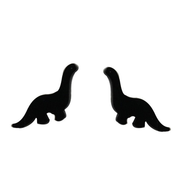 Dinosaur-ørestikker til kvinder sort