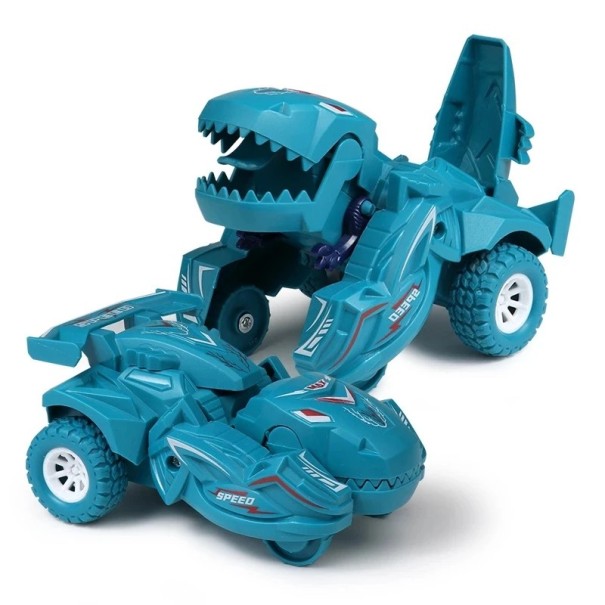 Dinosauří deformační model auta plastová hračka Přeměňující se vozidlo Dekorativní model pro děti i sběratele zelená