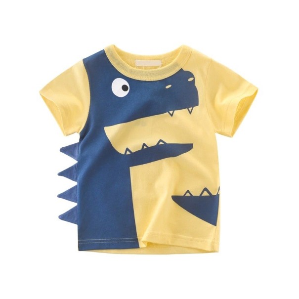 Dinosaurier-T-Shirt für Jungen B1392 hellgelb 3