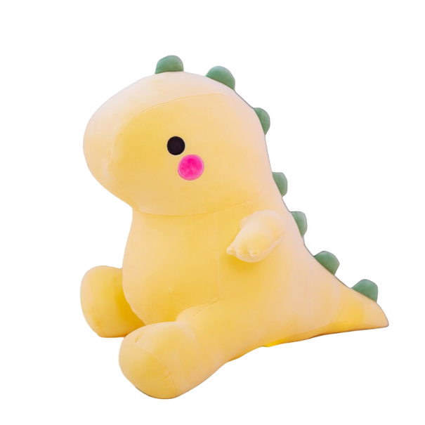 Dinosaurio de peluche 25 cm amarillo