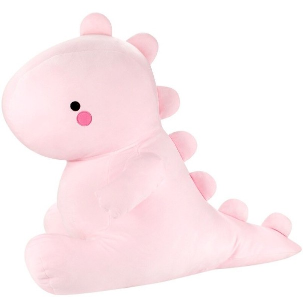 Dinosaurio de peluche 25 cm rosa claro