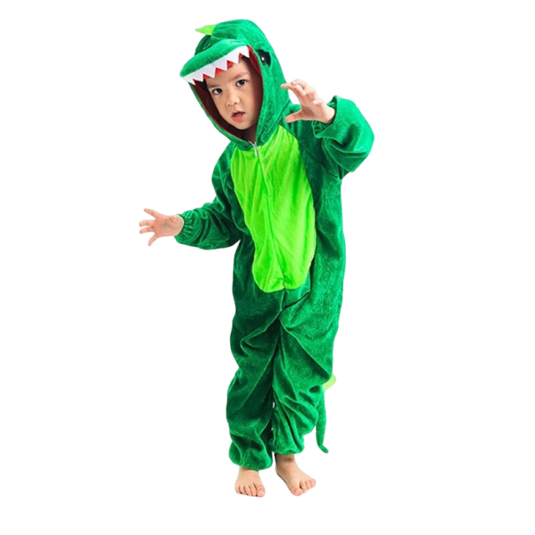 Dinoszaurusz jelmez gyerekeknek zöld 3