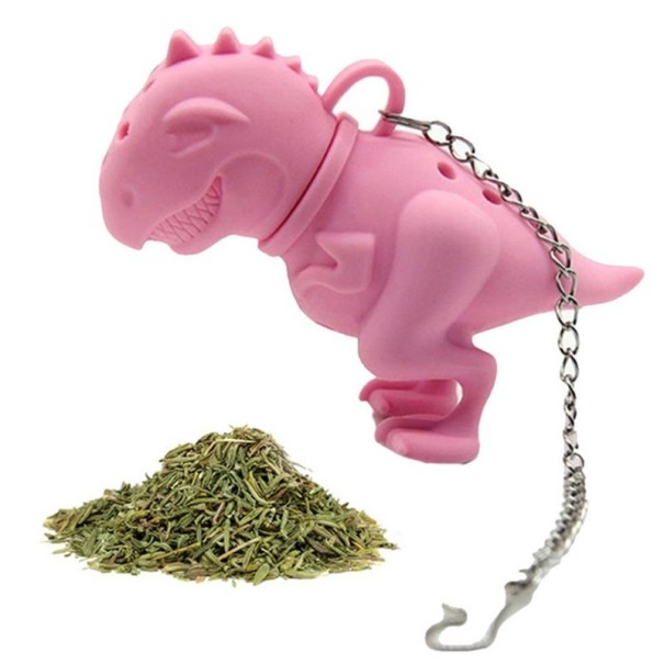 Dinoszaurusz tea szűrő rózsaszín