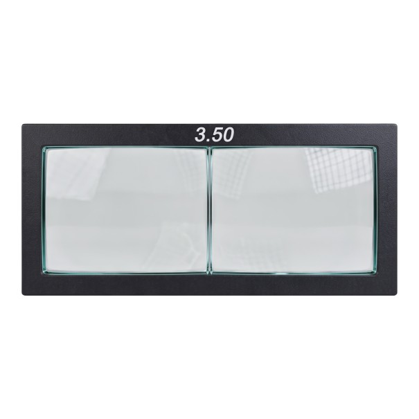 Dioptric Magnifier for Welding Helmet 3.5 Dioptres Size 11 x 5.5 cm Thickness 3 mm Glass Black Frame For Precise Welding 1