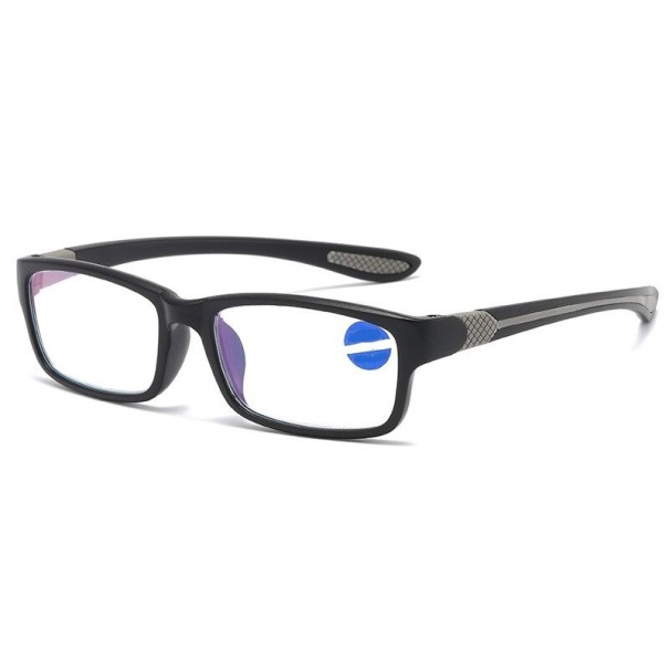 Dioptrické okuliare proti modrému svetlu +2,50 sivá