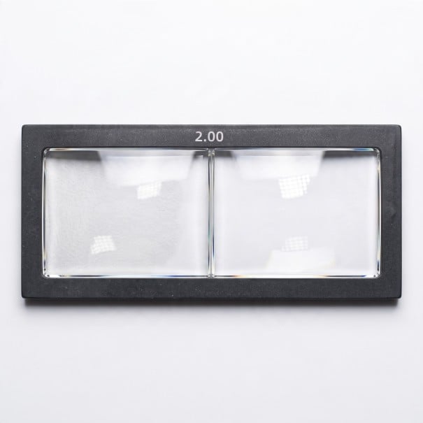 Dioptrikus nagyító hegesztőpajzsba 2 dioptria Méret 11 x 5,5 cm Vastagság 3 mm Üveg Fekete keret Pontos hegesztéshez 1