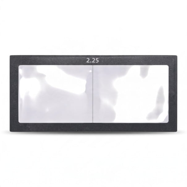 Dioptrische Lupe für Schweißhelm 2,25 Dioptrien Größe 11 x 5,5 cm Dicke 3 mm Glas Schwarzer Rahmen Für präzises Schweißen 1