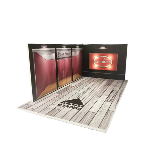 Dioramă parcaj subteran pentru modele de mașini 20,4 × 11,6 × 18,3 × 10,1 × 7,9 cm PVC salon auto modern luxos scenă realistă 1