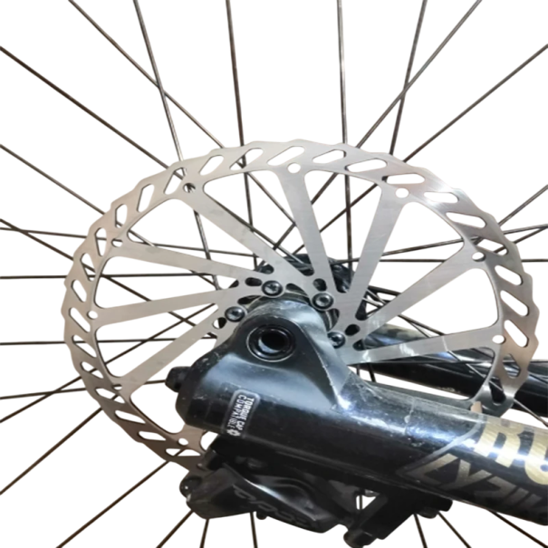 Disco de travão de 203 mm em aço inoxidável Disco hidráulico para bicicleta de 1,9 mm Bicicleta de montanha e de estrada Travões de disco de cabo para ciclismo 1