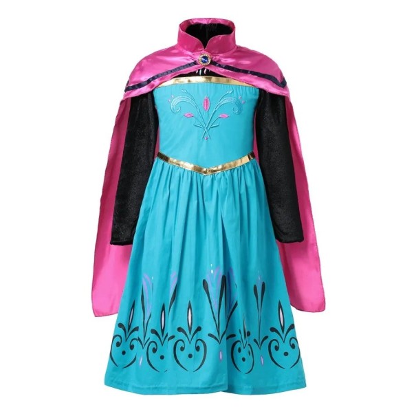 Disfraz de Anna de Frozen Disfraz para niña Cosplay Disfraz de Anna de Frozen Carnaval Máscara de Halloween Vestido de niña Anna de Frozen V282 10