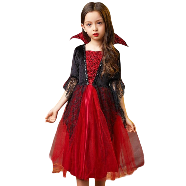 Disfraz de vampiresa para niña 3-4 años