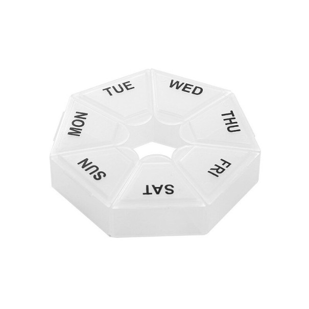 Dispensador de medicamentos para 7 dias P3163 cor transparente