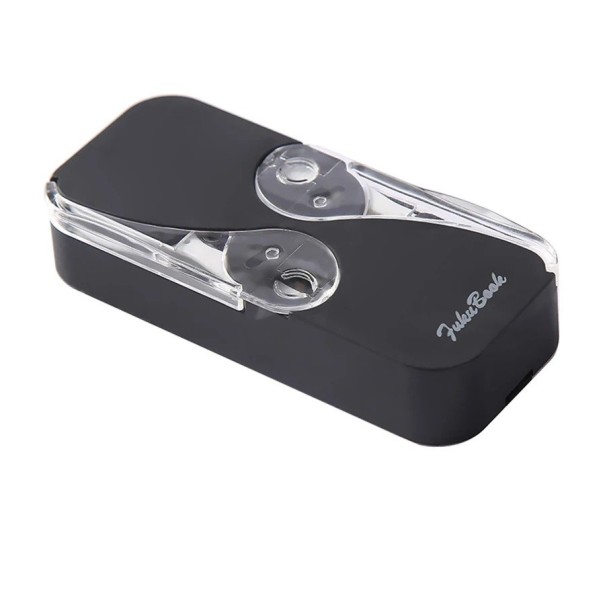 Dispenser de scobitori dentare 2 în 1 cu ață dentară 12 bucăți în carcasă, cutie automată din plastic, design colorat pentru curățarea interdentare negru